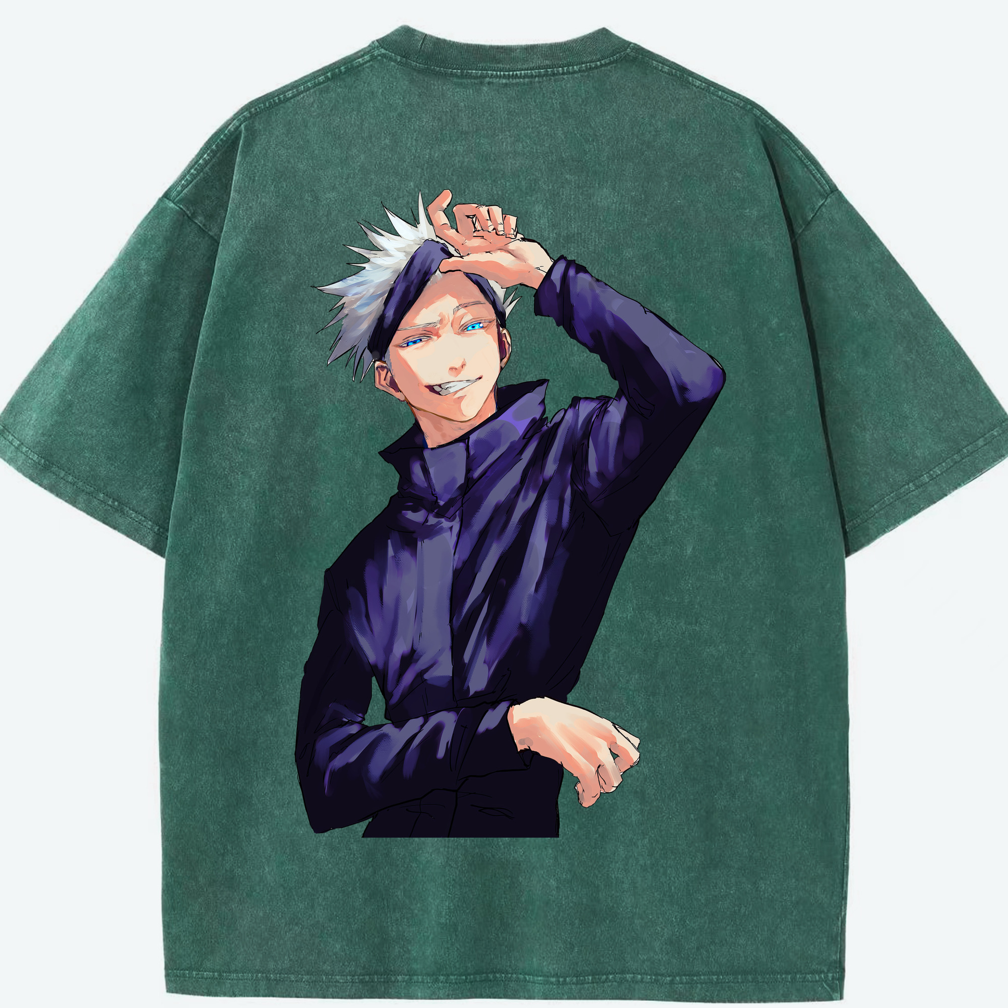 （画像用） 呪術廻戦 Jujutsu Kaisen 綿100% ヴィンテージ風 半袖Tシャツ（背面プリント）